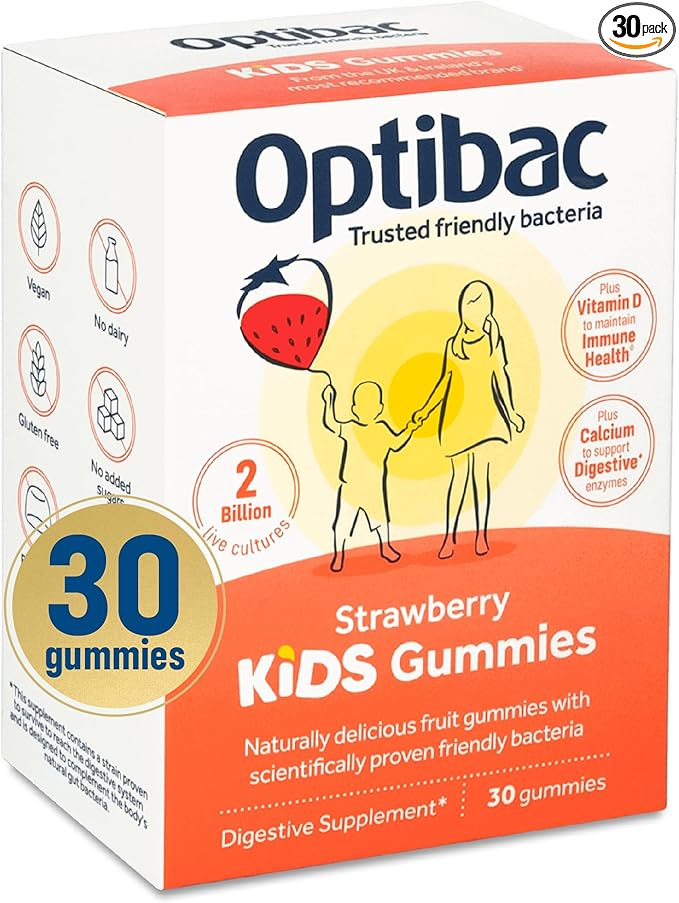 Optibac Kids Gummies 30S Srawberry