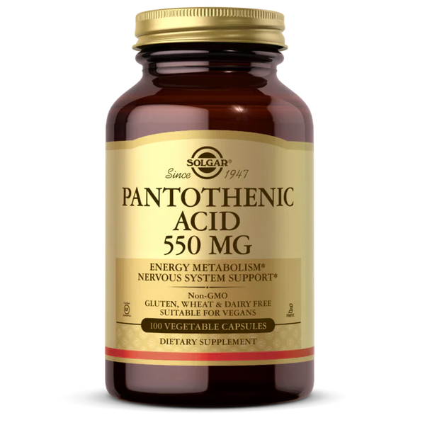Solgar Pantothenic Acid 550Mg 50 Capsule