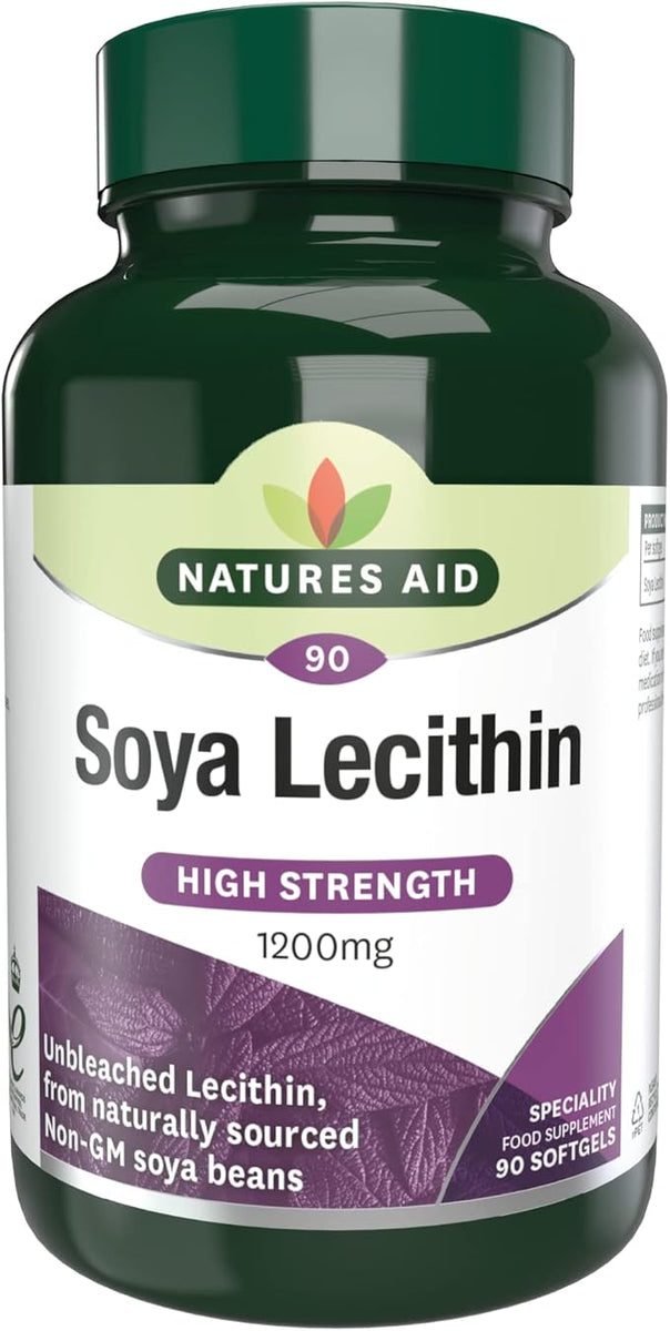Natures Aid Soya Lecithin Hig Strength 1200Mg 90 Sof