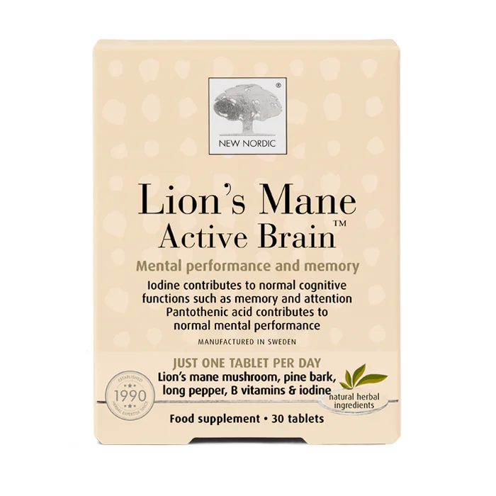 New Nordic Lions Mane Active Brain 30S