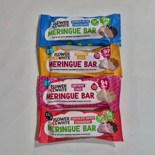 Low Calorie Meringue Bar Bundle | All 4 Flavours | Exclusive Saving from Flower & White