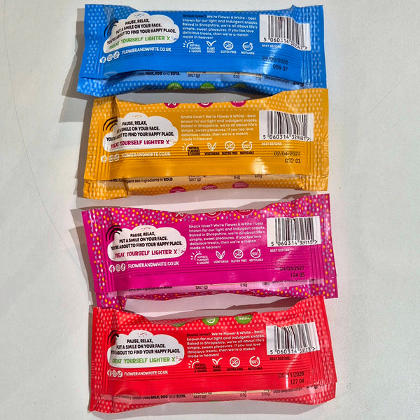 Low Calorie Meringue Bar Bundle | All 4 Flavours | Exclusive Saving from Flower & White