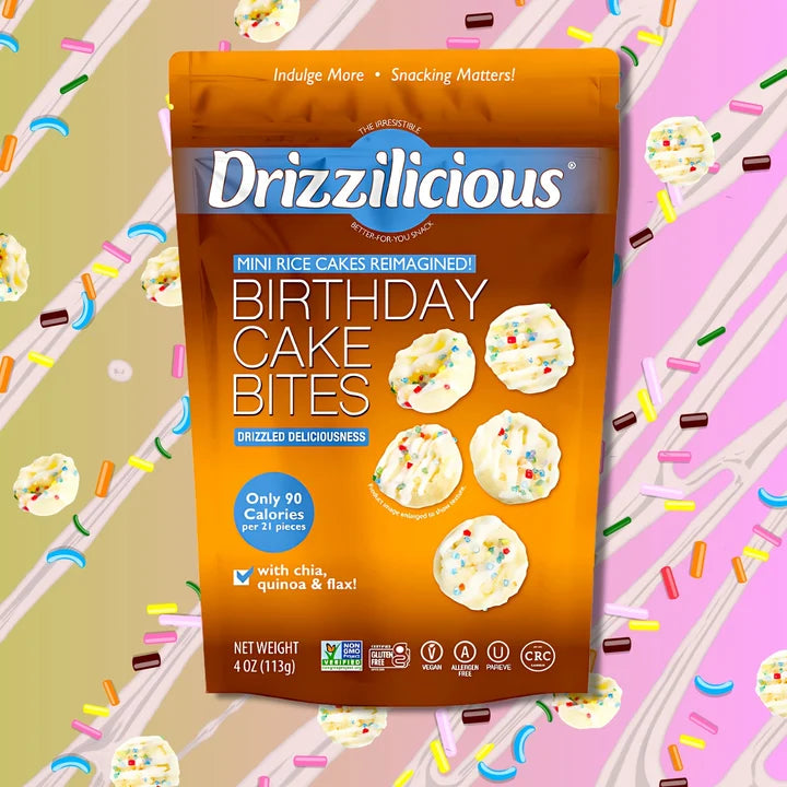 Birthday Cake Mini Rice Cakes 113g Drizzilicious