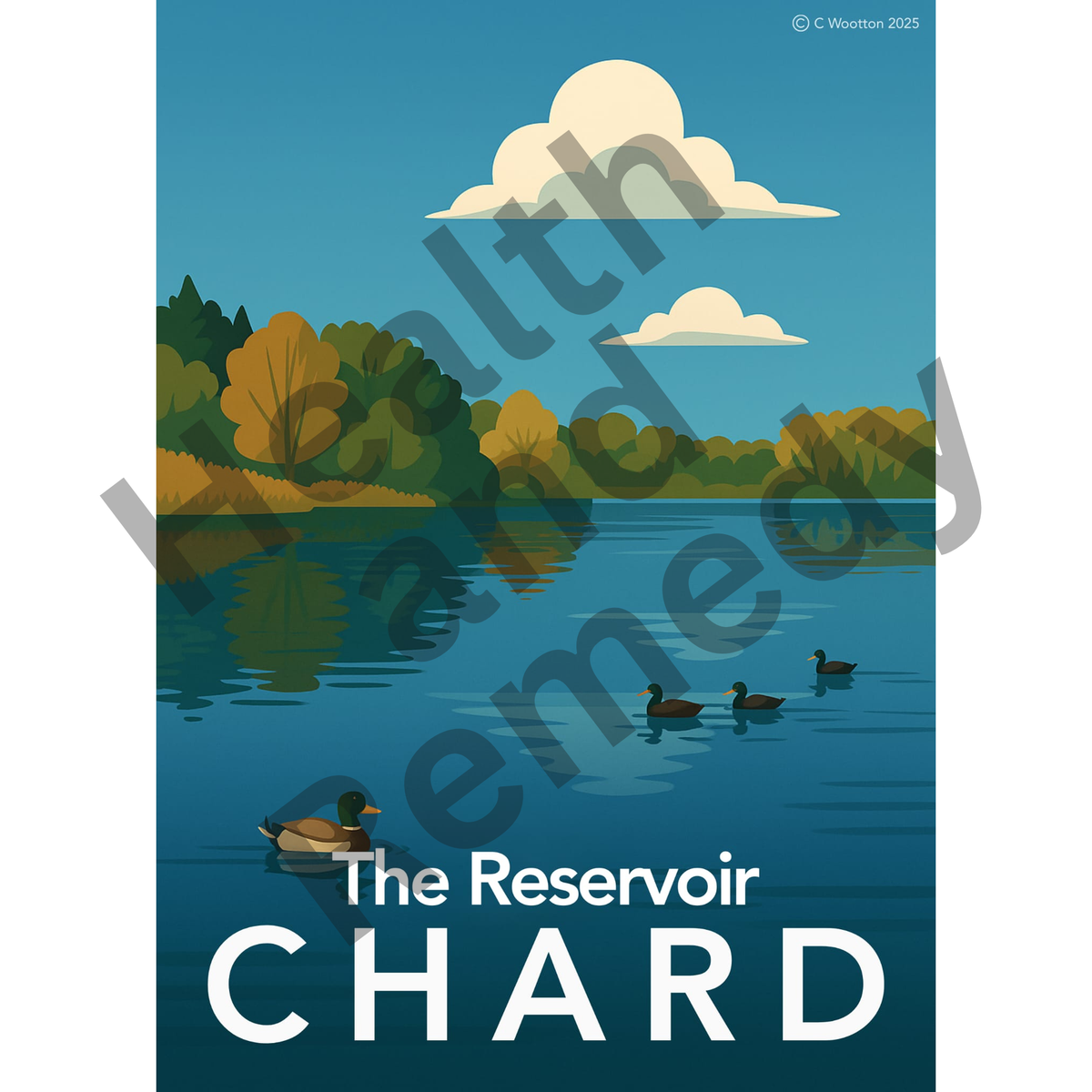 A4 Framed - Reservoir