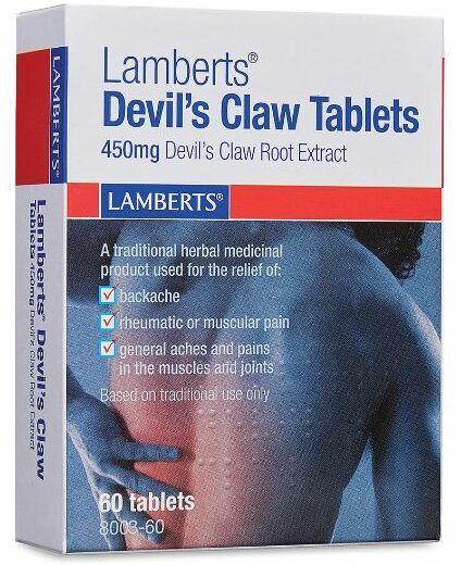 Lamberts Devils Claw Tablets 450Mg Devils Claw Ex