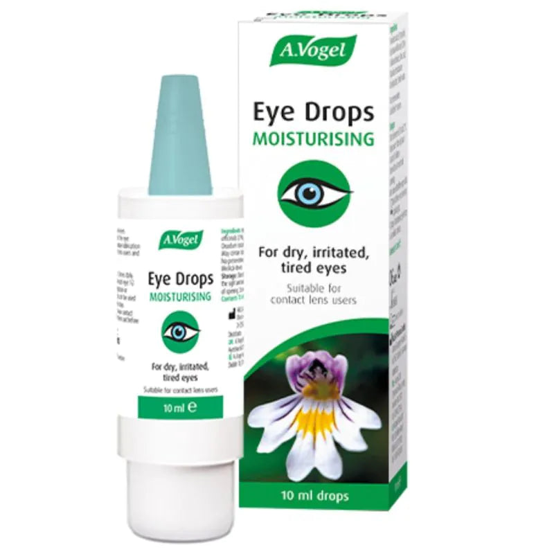 A Vogel eye drops with packaging on a white background