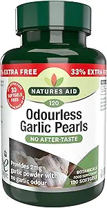 Natures Aid Garlic Pearls Odourless One-A-Day