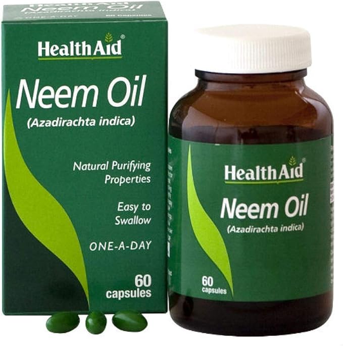 Health Aid Neem Oil 60 Capsules