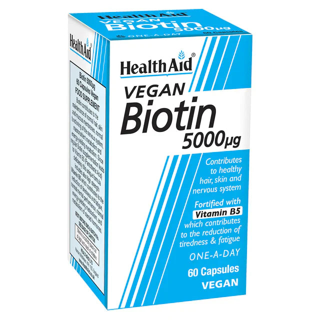 Health Aid Vegan Biotin 5000Ug 60 Caps