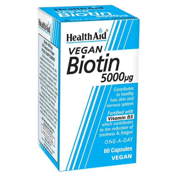 Health Aid Vegan Biotin 5000Ug 60 Caps