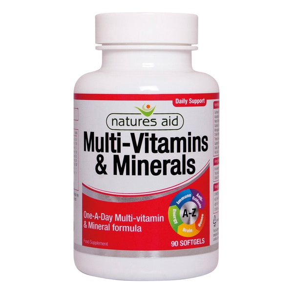 Natures Aid Multi-Vitamins & Minerals With Iron