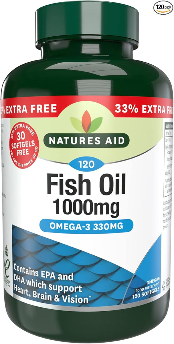 Natures Aid Fish Oil 1000Mg 120S