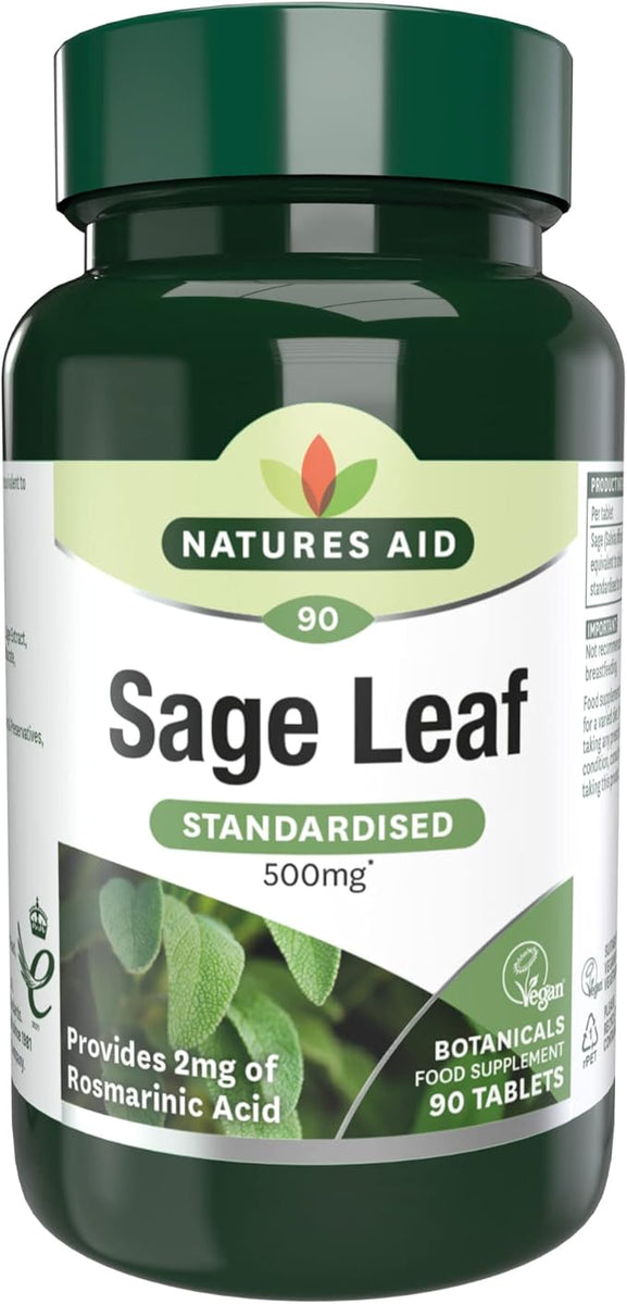 Natures Aid Sage Leaf Standardised 90S