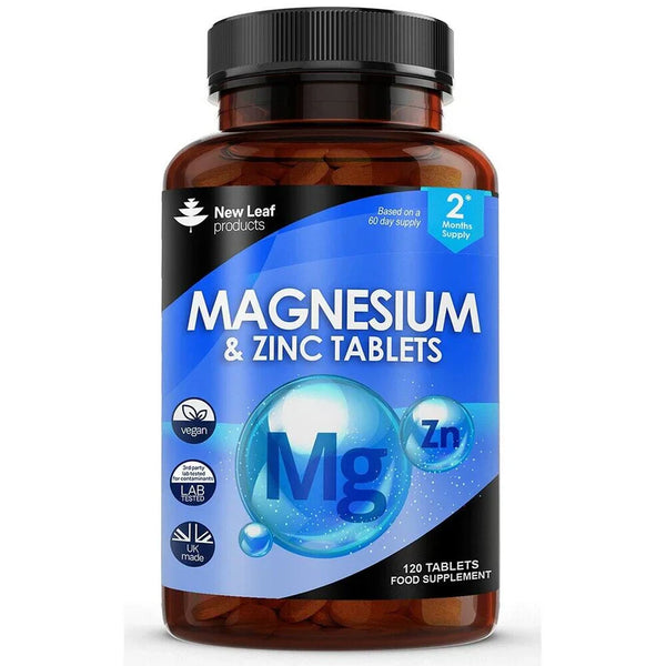 New Leaf Magnesium & Zinc 120 Tablets