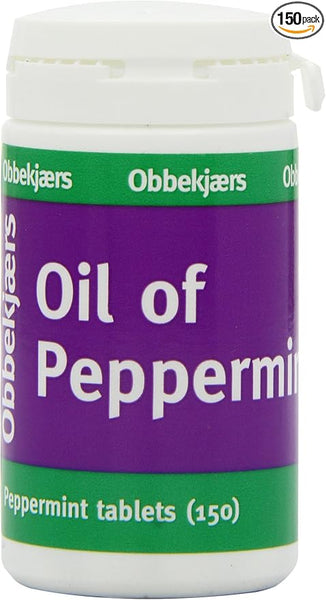 Obbekjaers Oil Of Peppermint 150 Tablet