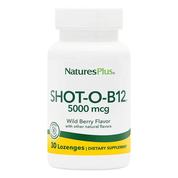 Nature's Plus Shot-O-B12 5000 Mcg Lozenge 30