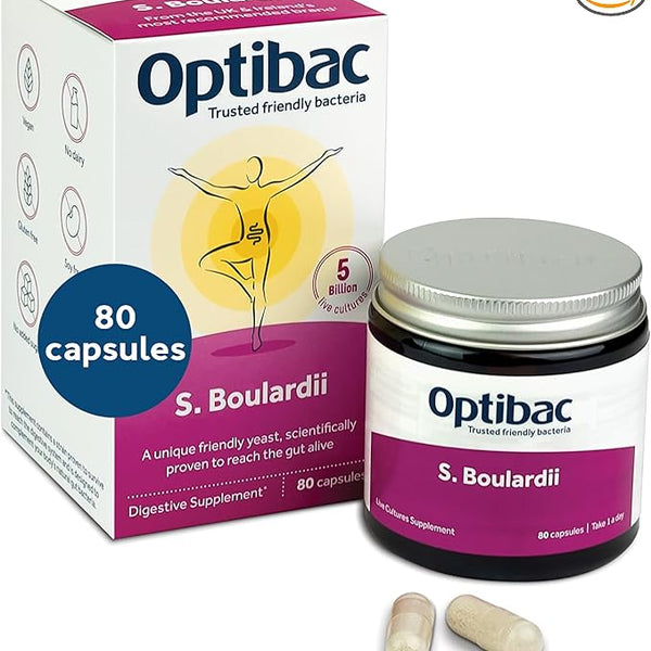 Optibac Saccharomyces Boulardii 80 Capsule