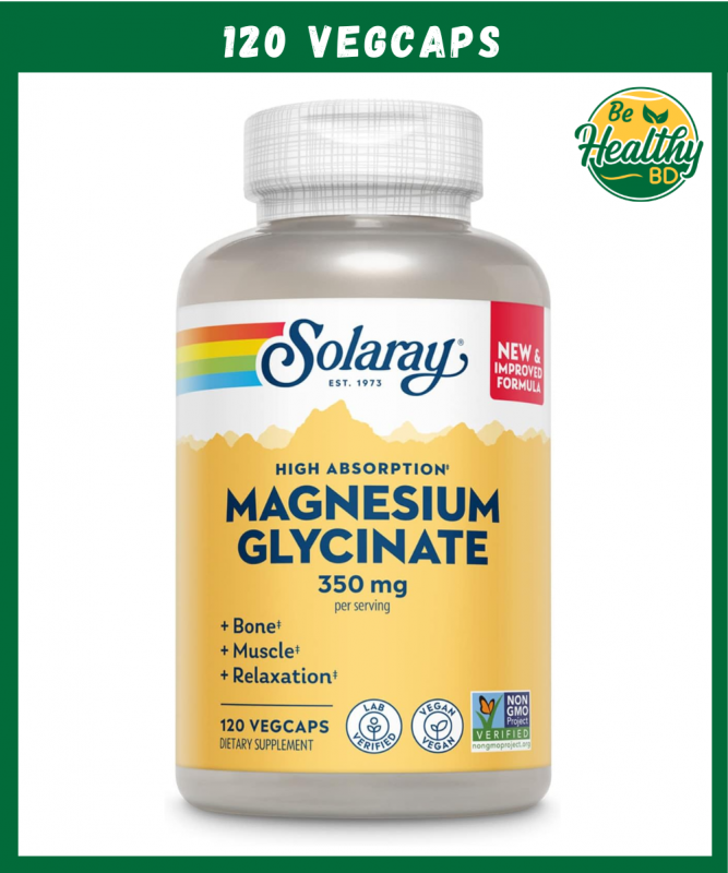 Solaray Magnesium Bisgylcinate 350Ml 120 Caps