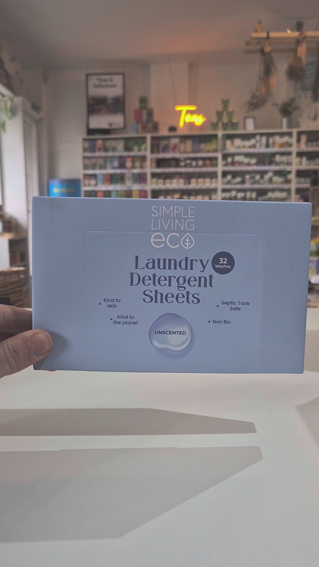 Simple living Eco laundry detergent sheets unscented