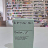Phytoceutics Bettergut supplement bottle and packaging on a table