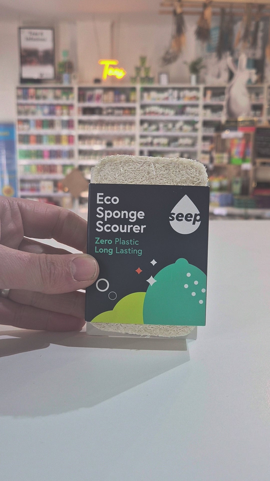 Seep eco-sponge scourer with zero plastic and it's long lasting