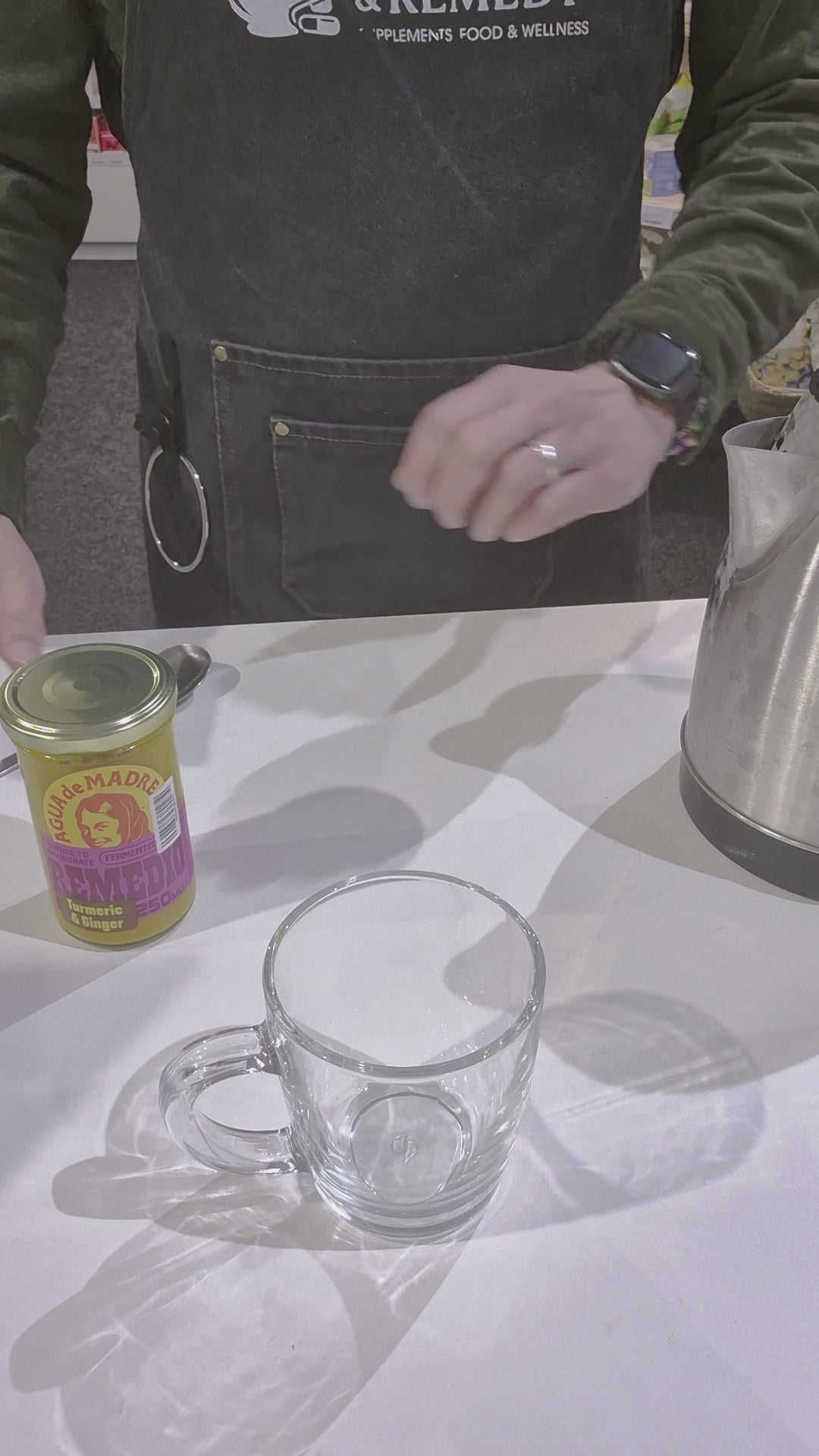 Making Agua de Madre Remedio