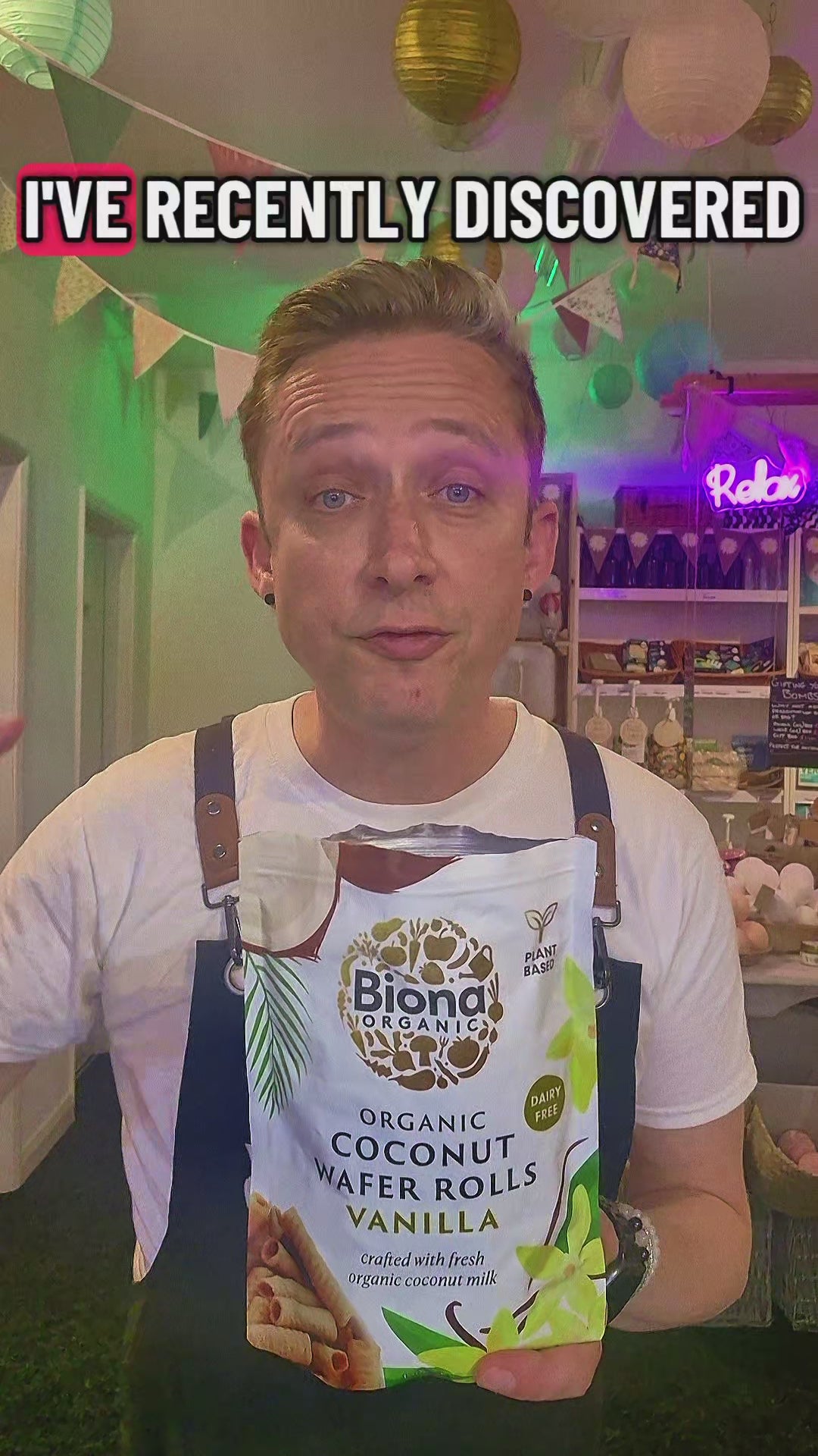 Jason from Health and Remedy loves the new Biona Organic Coconut Wafer Rolls Vanilla flavour