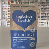 Together Health Eye Defence supplement package with two capsules on a white background video