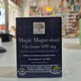 Box of New Nordic Magic Magnesium Glycinate 600 mg supplement on a blurred store shelf background