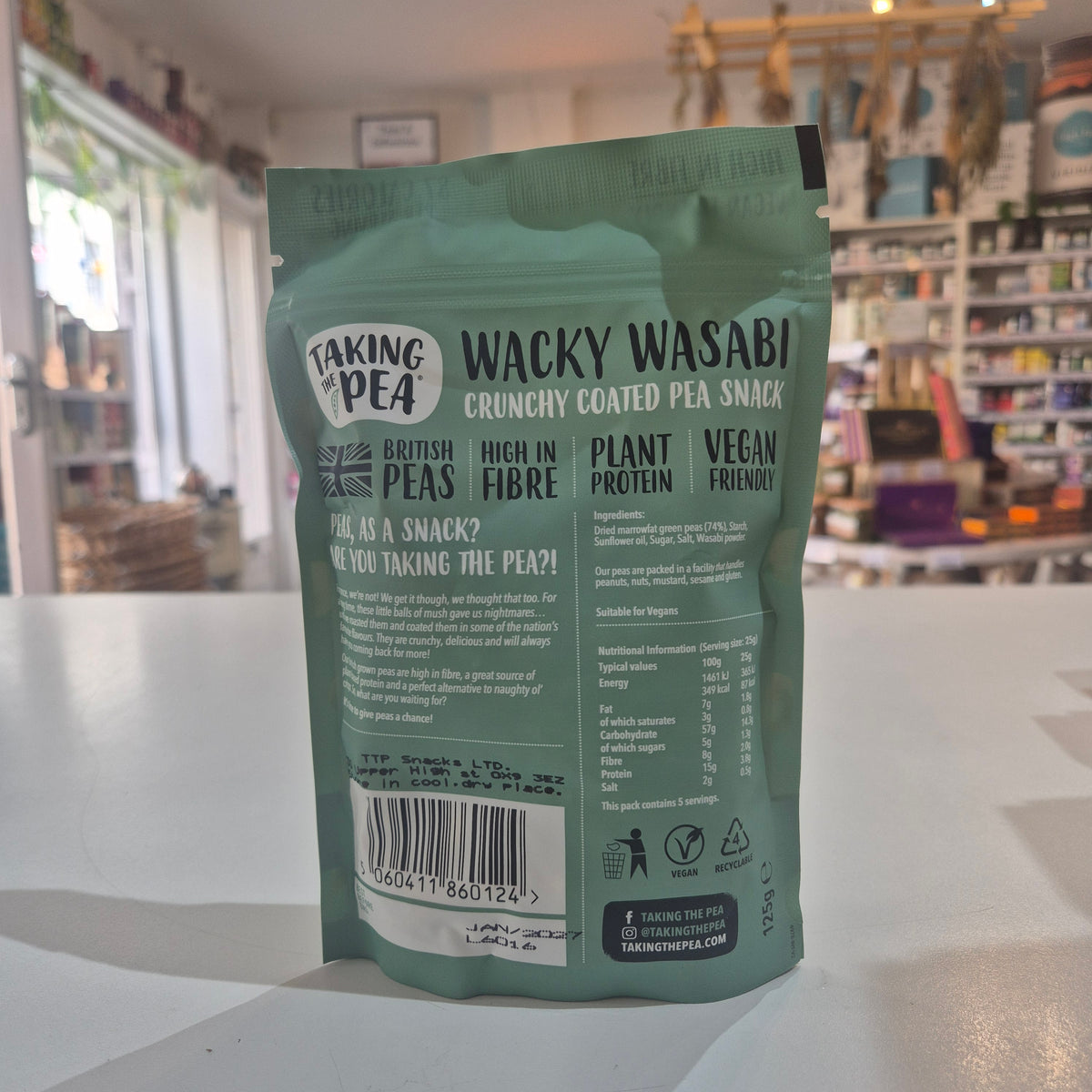 Wacky Wasabi Crunchy Coated Peas 125g Taking the Pea