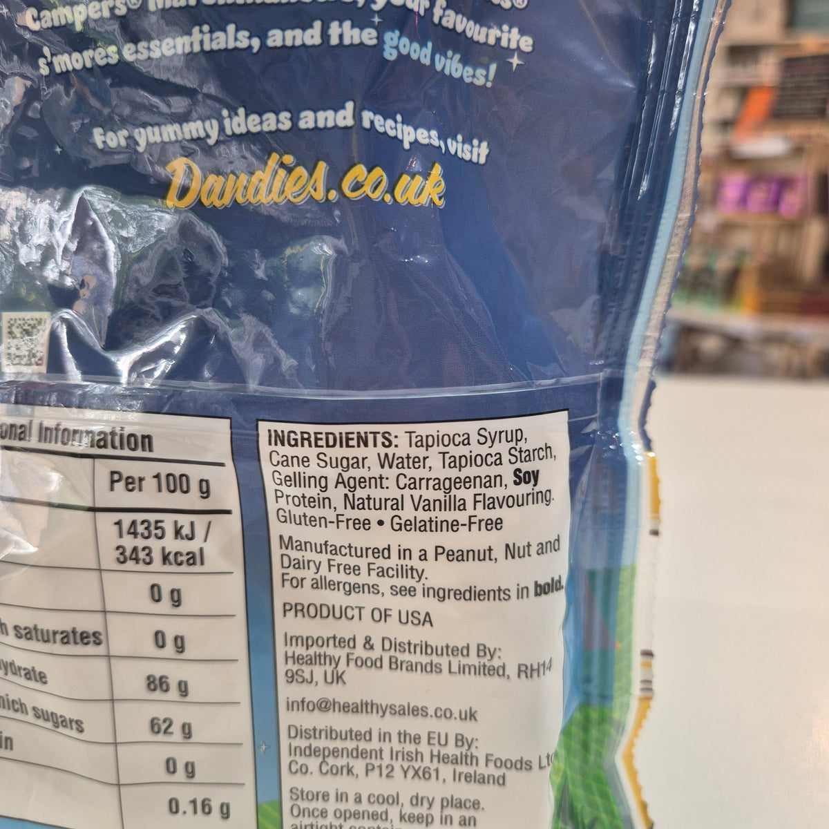Campers Jumbo Vegan Marshmallows 280g Dandies