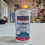 Lamberts MagAsorb supplement container on a counter in a store setting