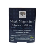 Box of New Nordic Magic Magnesium Glycinate 600 mg supplement on a white background