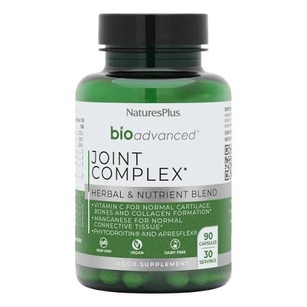 Nature's Plus Bio Advanced Joint Complex supplement bottle on a white background