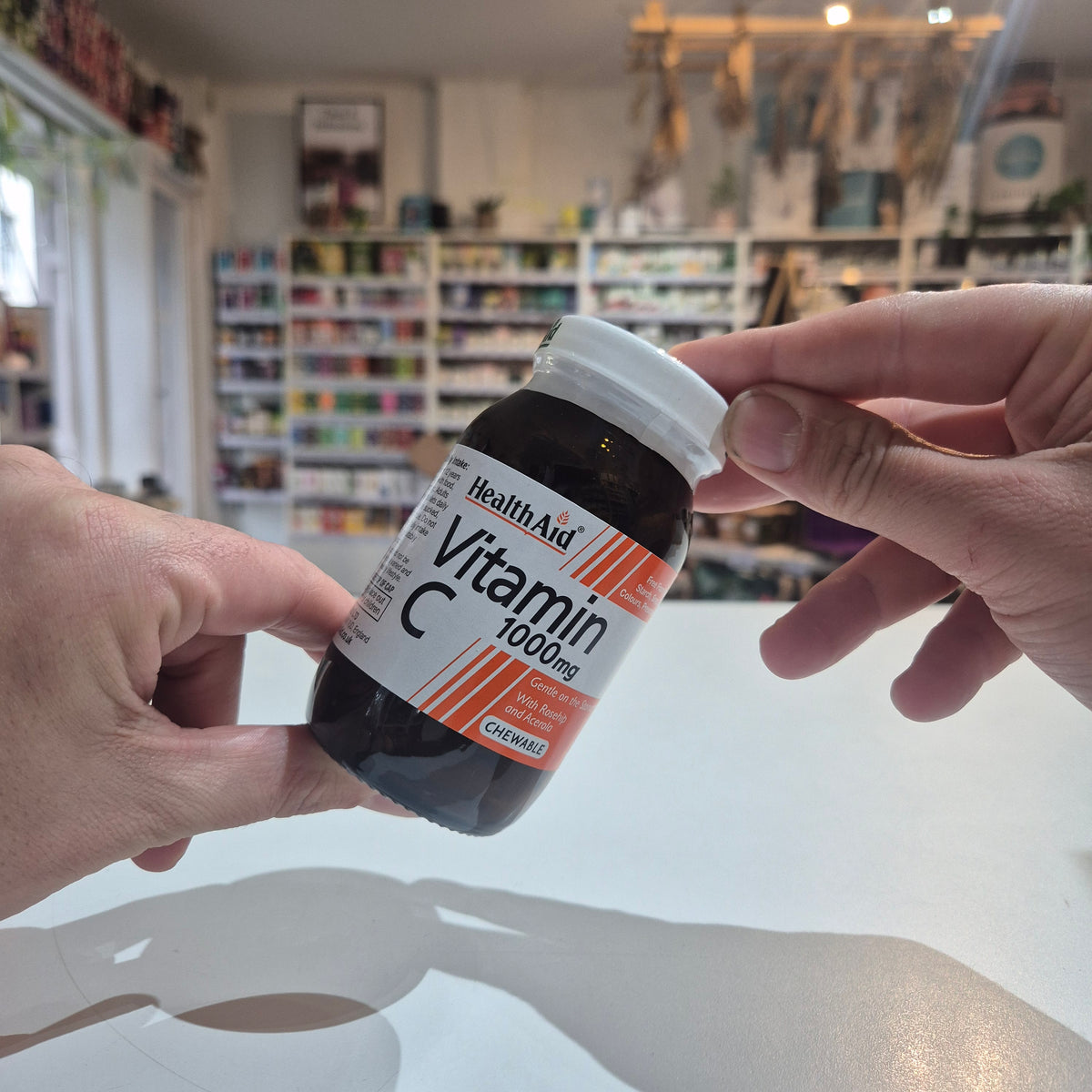 Vitamin C 1000mg Chewable Orange Flavour 60 Tablets HealthAid