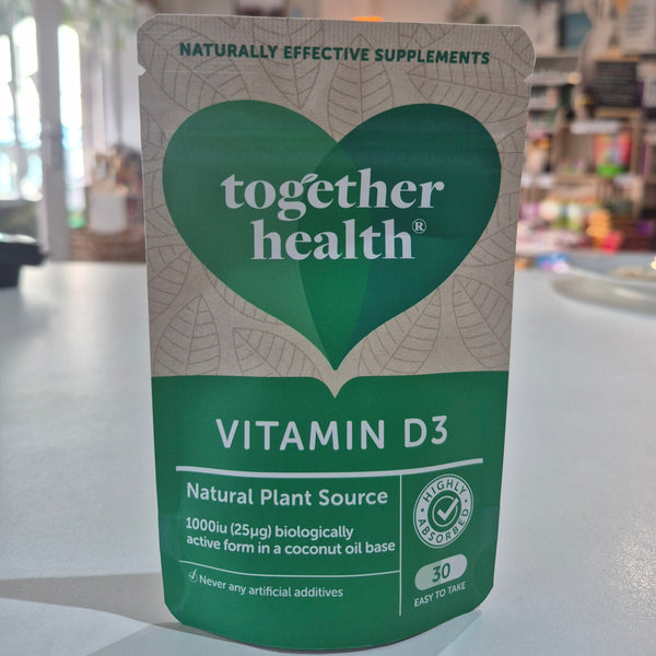 Together Health Vitamin D3 supplement package on a table