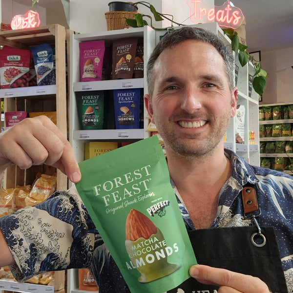 PerfectTed Matcha White Chocolate Almonds 120g Forest Feast