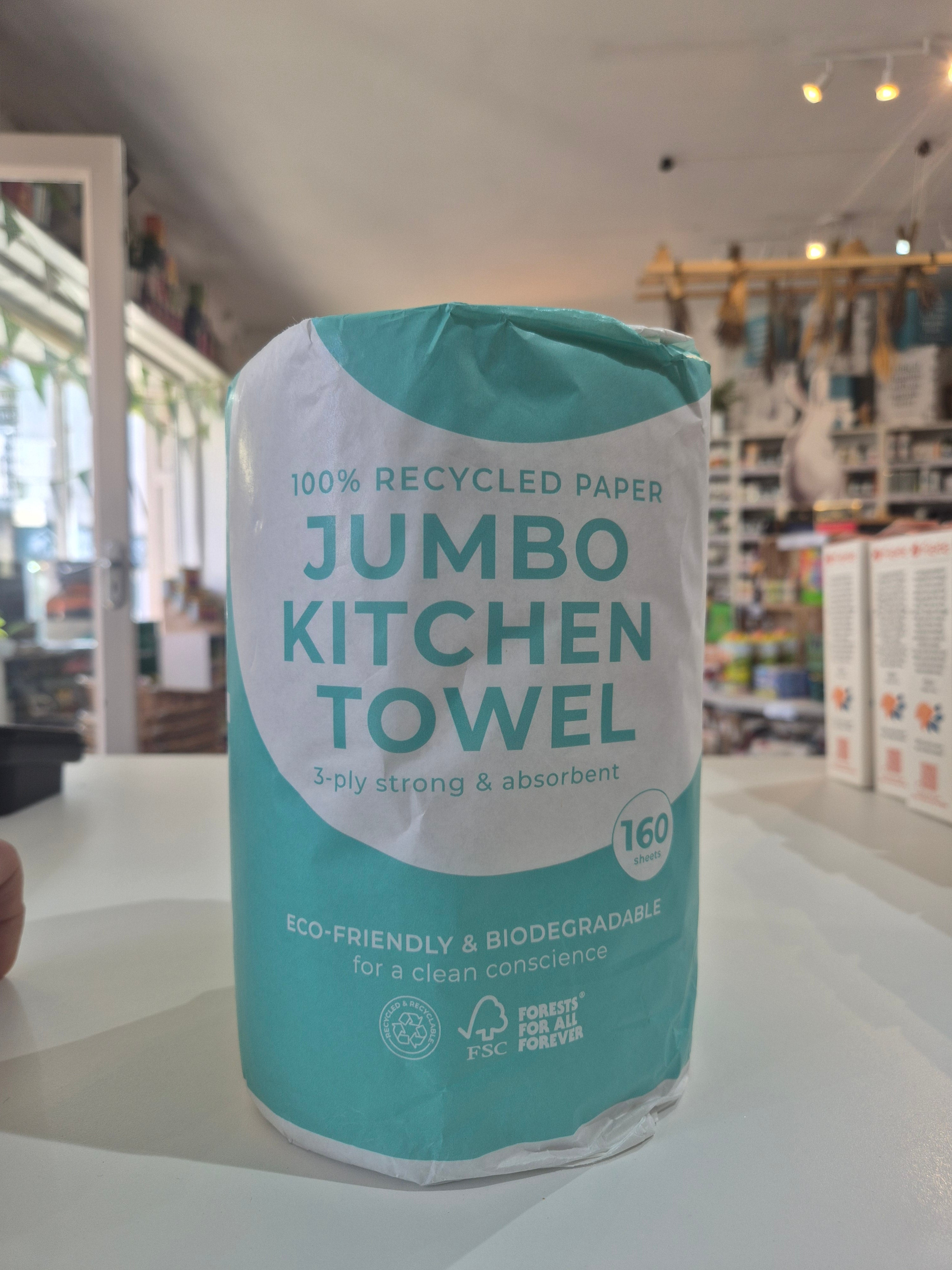 Jumbo Kitchen Towel Extra Strong Sustainable Paper EcoLeaf – Health ...