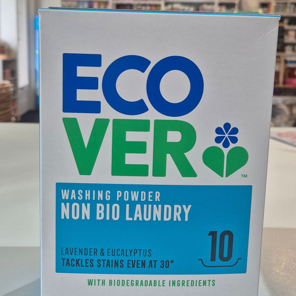 Ecover laundry detergent box in a store setting