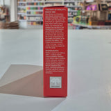 Red box with text and New Nordic logo on a blurred store shelf background