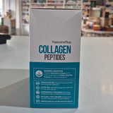 Box of NaturesPlus Collagen Peptides on a table with a blurred background