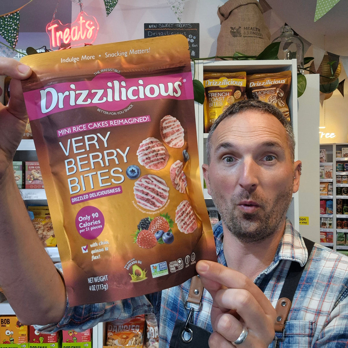 Very Berry Bites Mini Rice Cakes 113g Drizzilicious