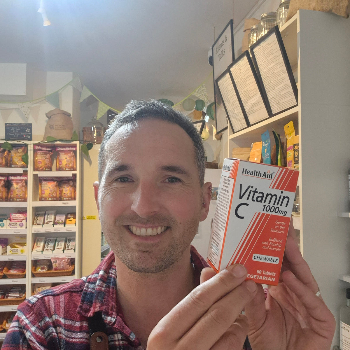 Vitamin C 1000mg Chewable Orange Flavour 60 Tablets HealthAid
