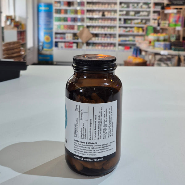 Viridian bottle on a white counter