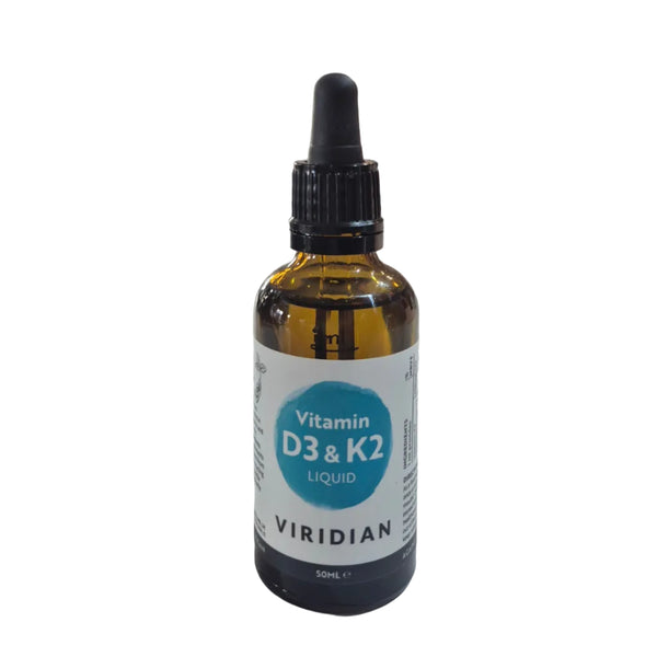 Vitamin D3 and K2 Liquid 50ml Vitamin D and K Supplement Viridian