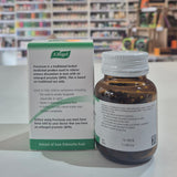 Bottle and box of A.Vogel Prostasan on a counter with a store background