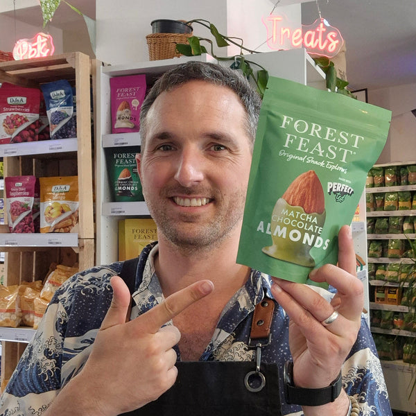 PerfectTed Matcha White Chocolate Almonds 120g Forest Feast