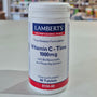 Lamberts Vitamin C-Time 1000mg supplement container on a table