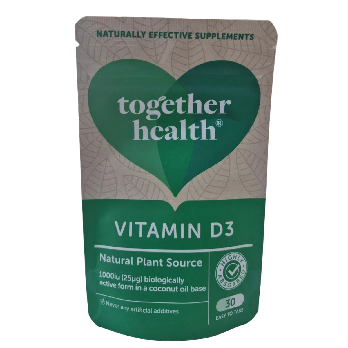 Together Health Vitamin D3 supplement package on a white background