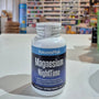 NaturesPlus Magnesium NightTime supplement bottle on a store shelf background